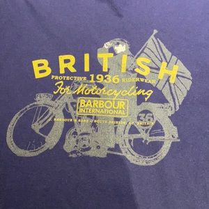Blue Barbour t shirt
